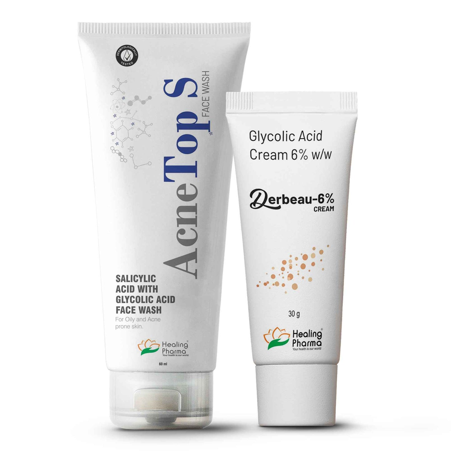 Derbeau Glycolic Acid Cream 6% and Salicylic Acid & Glycolic Acid
