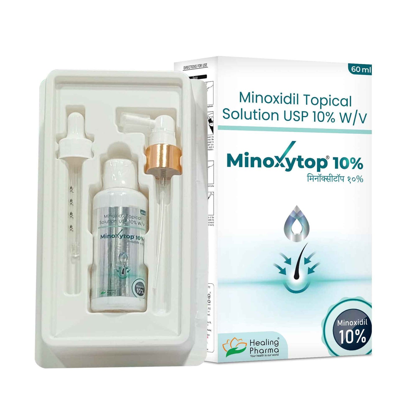 Minoxytop - Minoxidil Topical Solution - Healing Pharma
