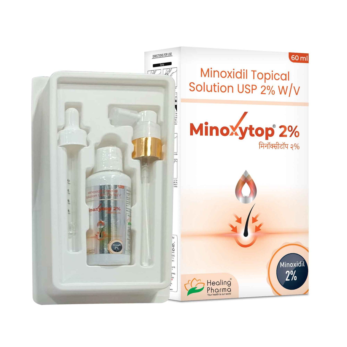 Minoxytop - Minoxidil Topical Solution - Healing Pharma