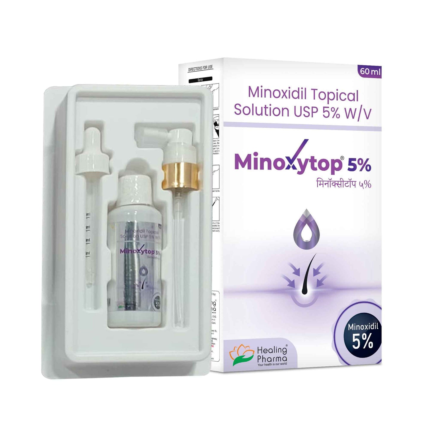 Minoxytop - Minoxidil Topical Solution - Healing Pharma