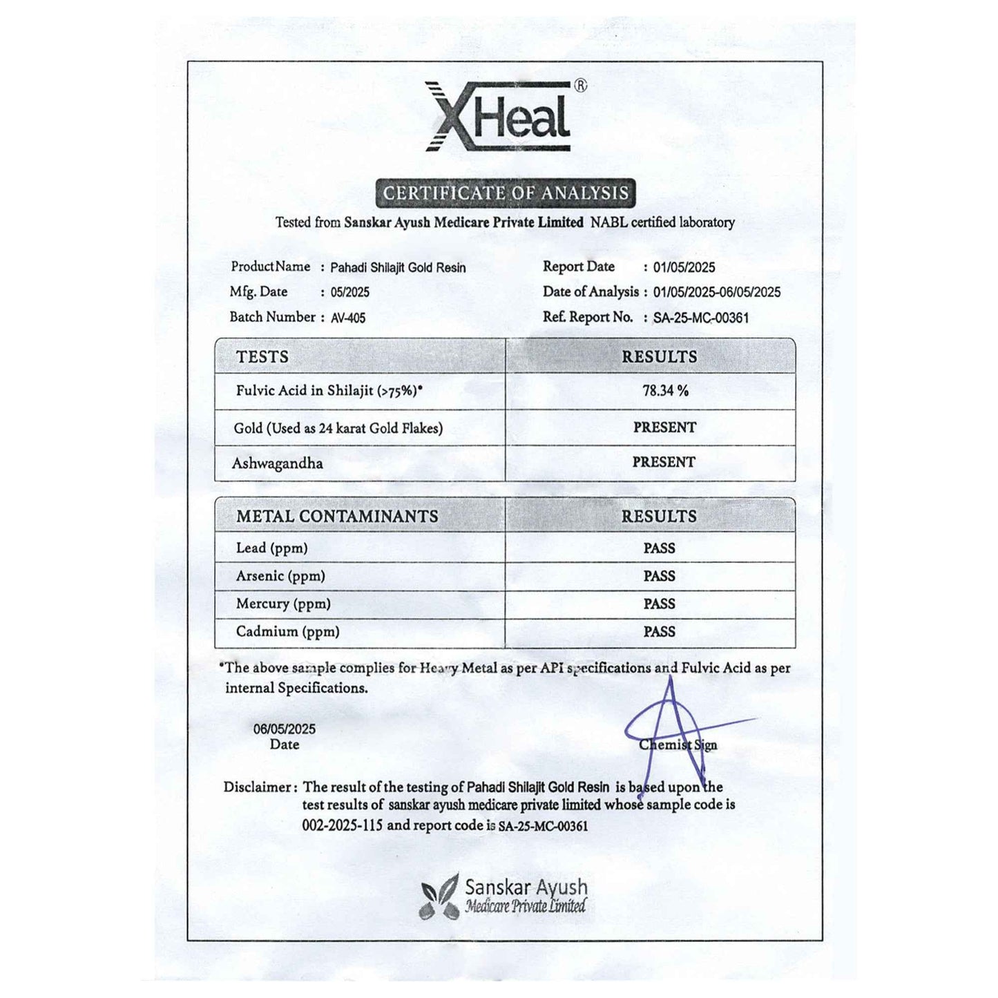Buy XHeal Pahadi Shilajit Gold Resin - 20g Pack