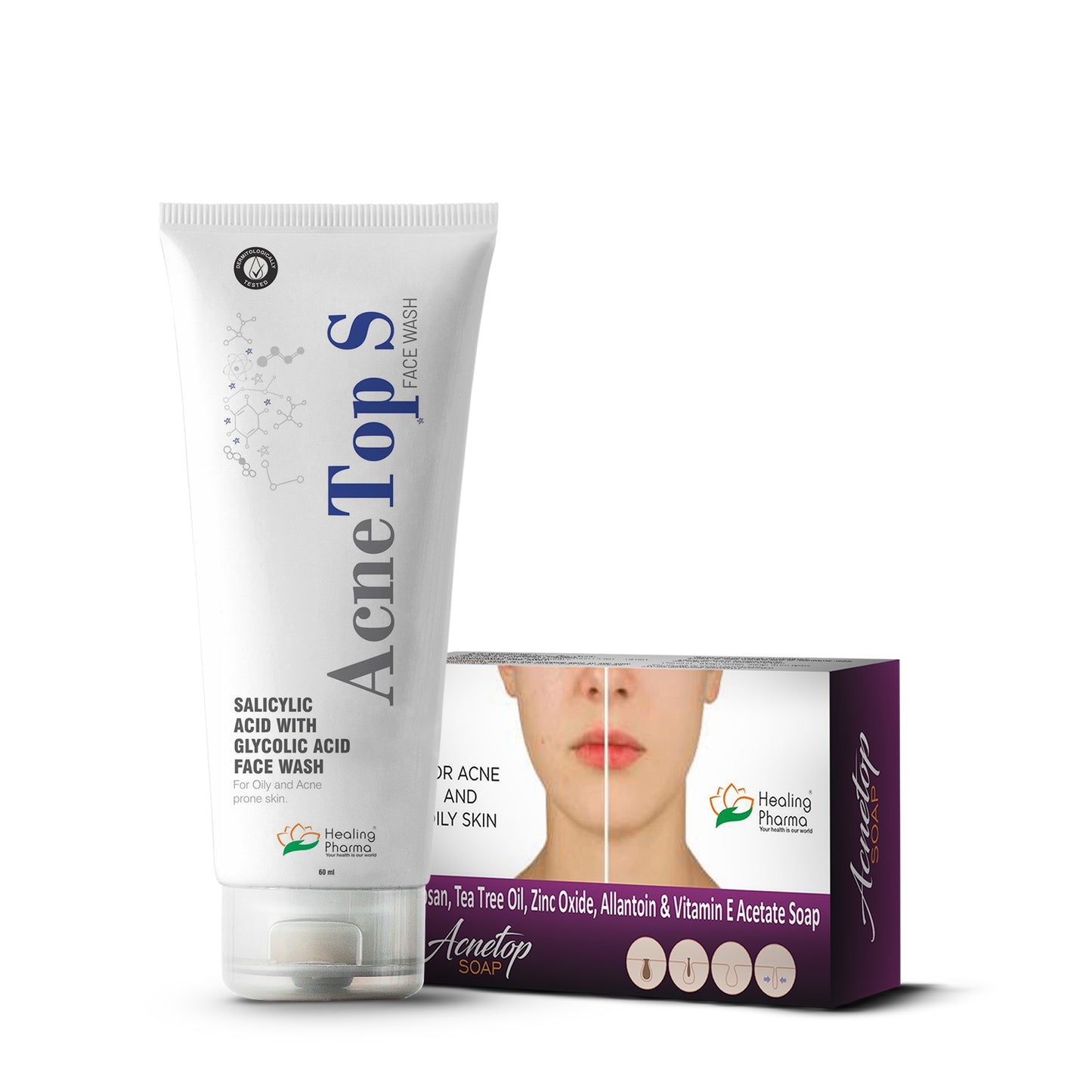 acnetop s facewash and soap