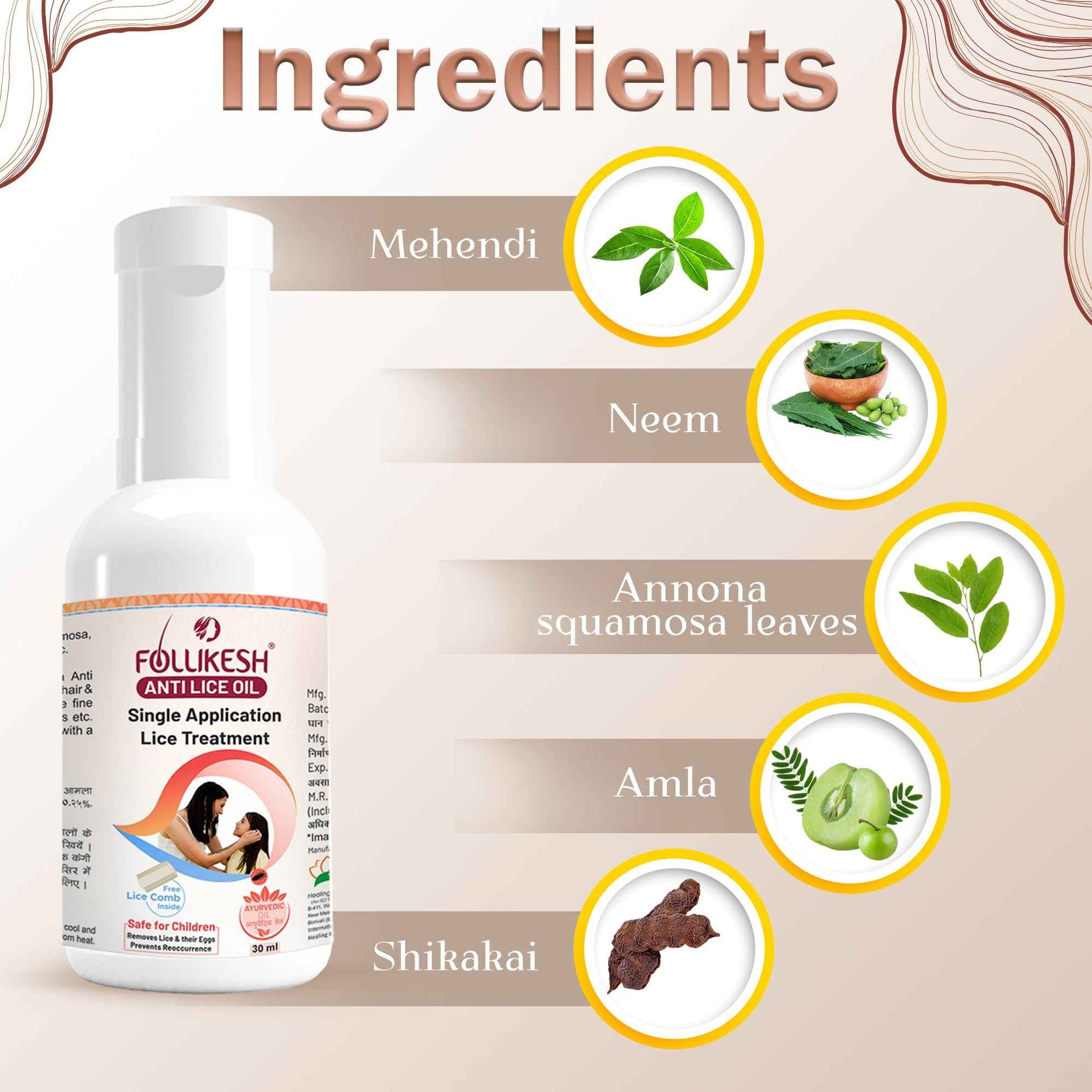 Natural Lice Treatment Oil