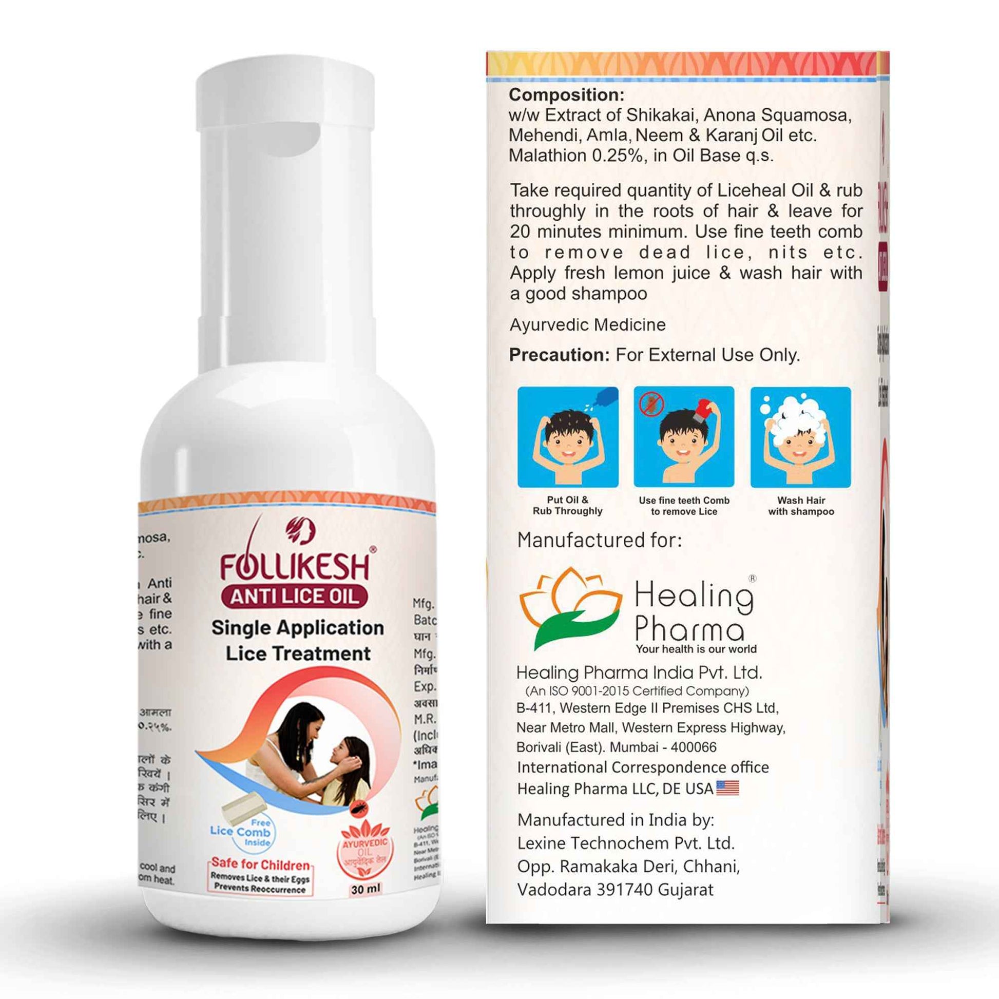 Follikesh Anti Lice Oil for Kids