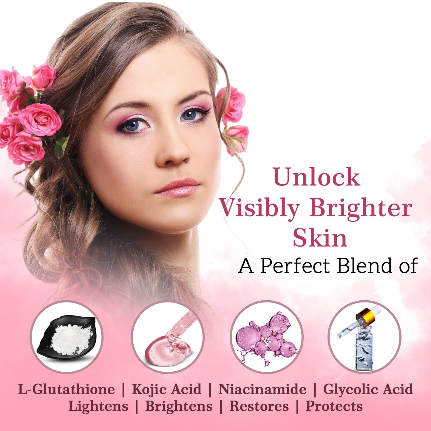 visibly brighter skin