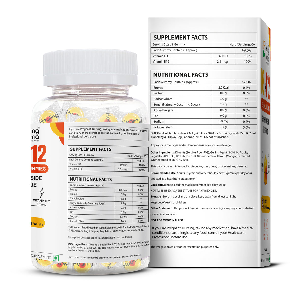 vitamin d3 and b12 gummies for adults