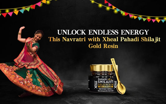 Unlock Endless Energy This Navratri with Xheal Pahadi Shilajit Gold Resin - Healing Pharma