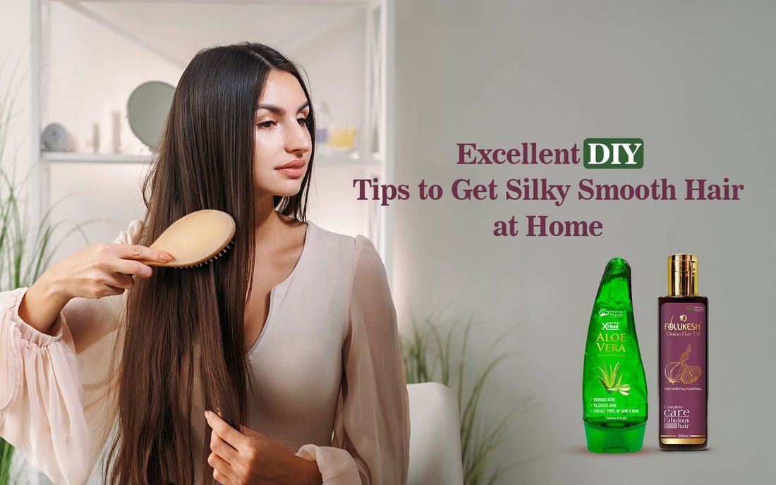 Excellent DIY Tips to Get Silky Smooth Hair at Home - Healing Pharma