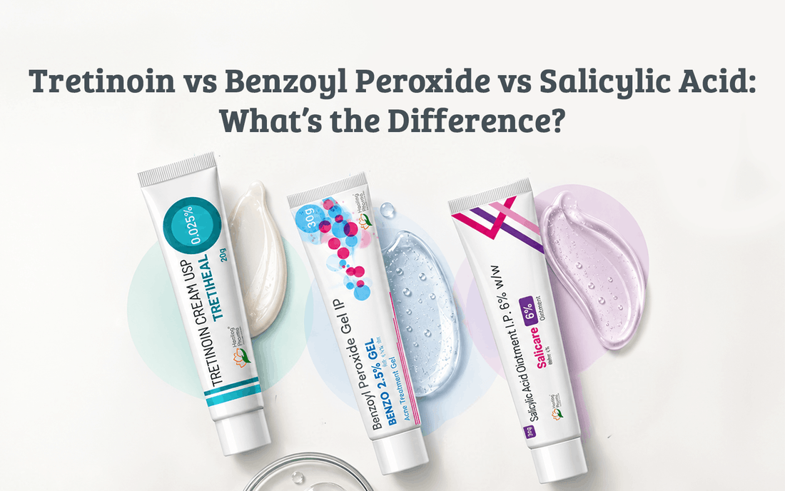 Tretinoin vs Benzoyl Peroxide vs Salicylic Acid