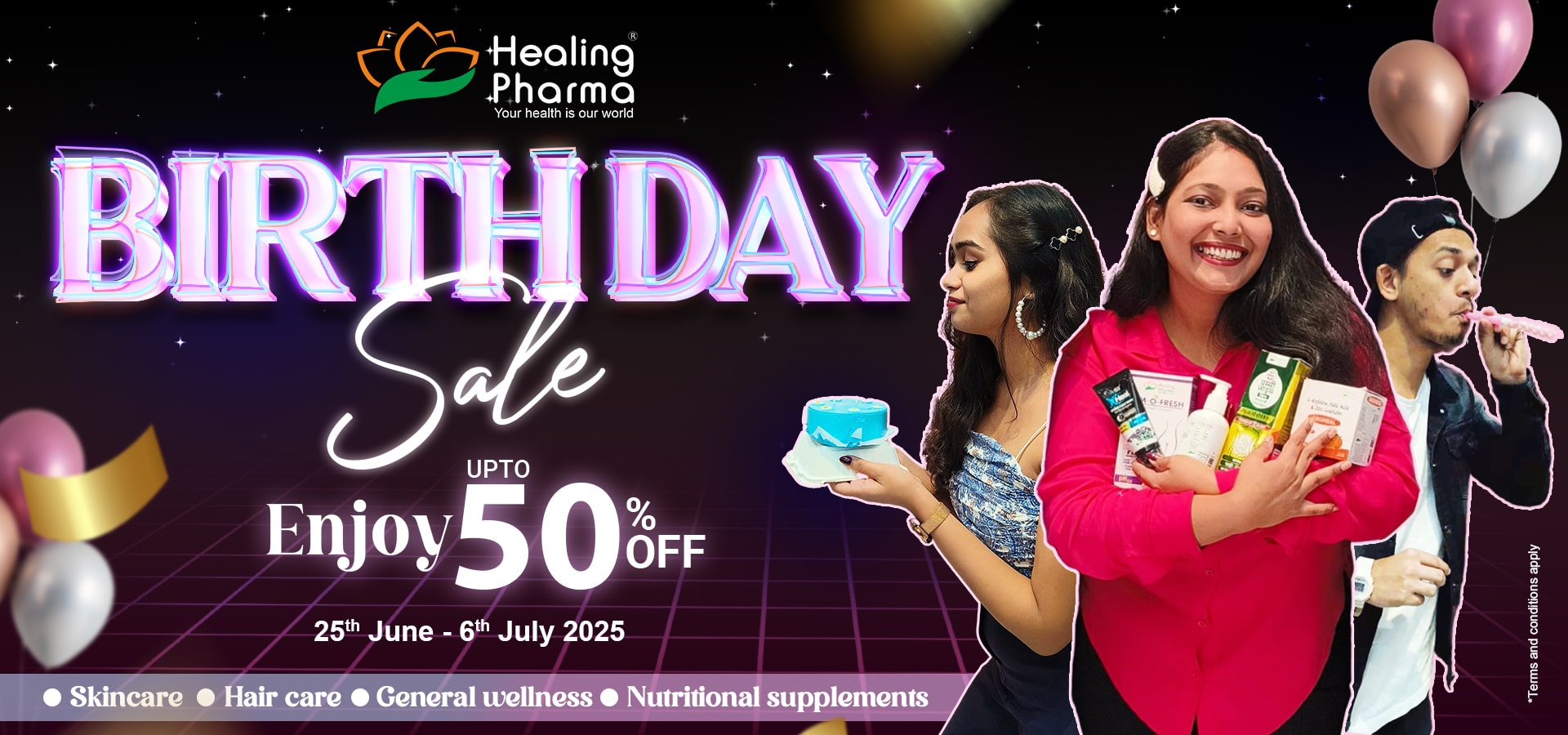 8 bday of healing pharma website