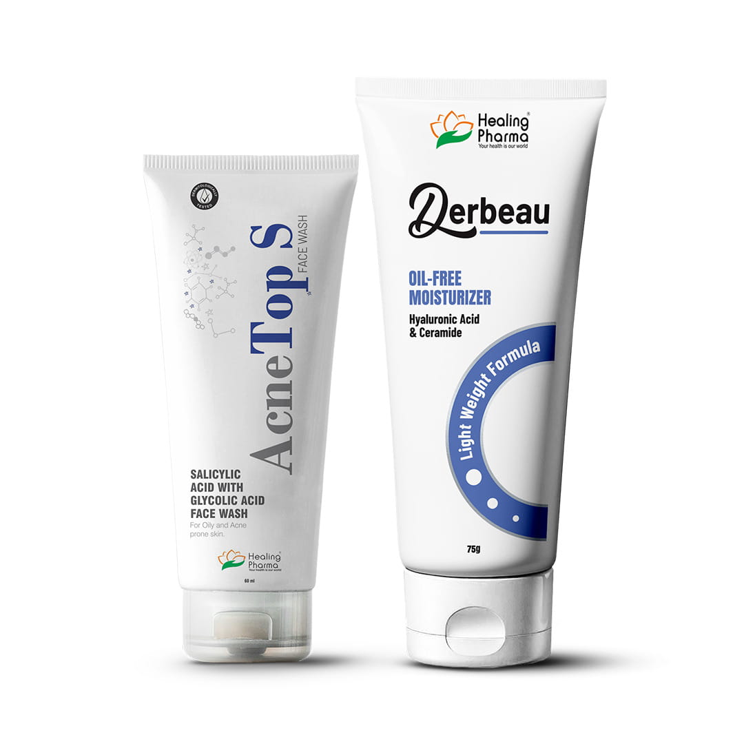 Acnetop Face Wash & Derbeau Moisturizer Combo
