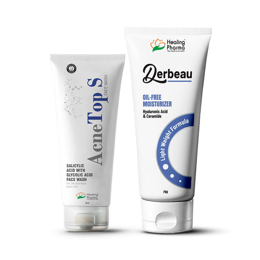 Acnetop Face Wash & Derbeau Moisturizer Combo