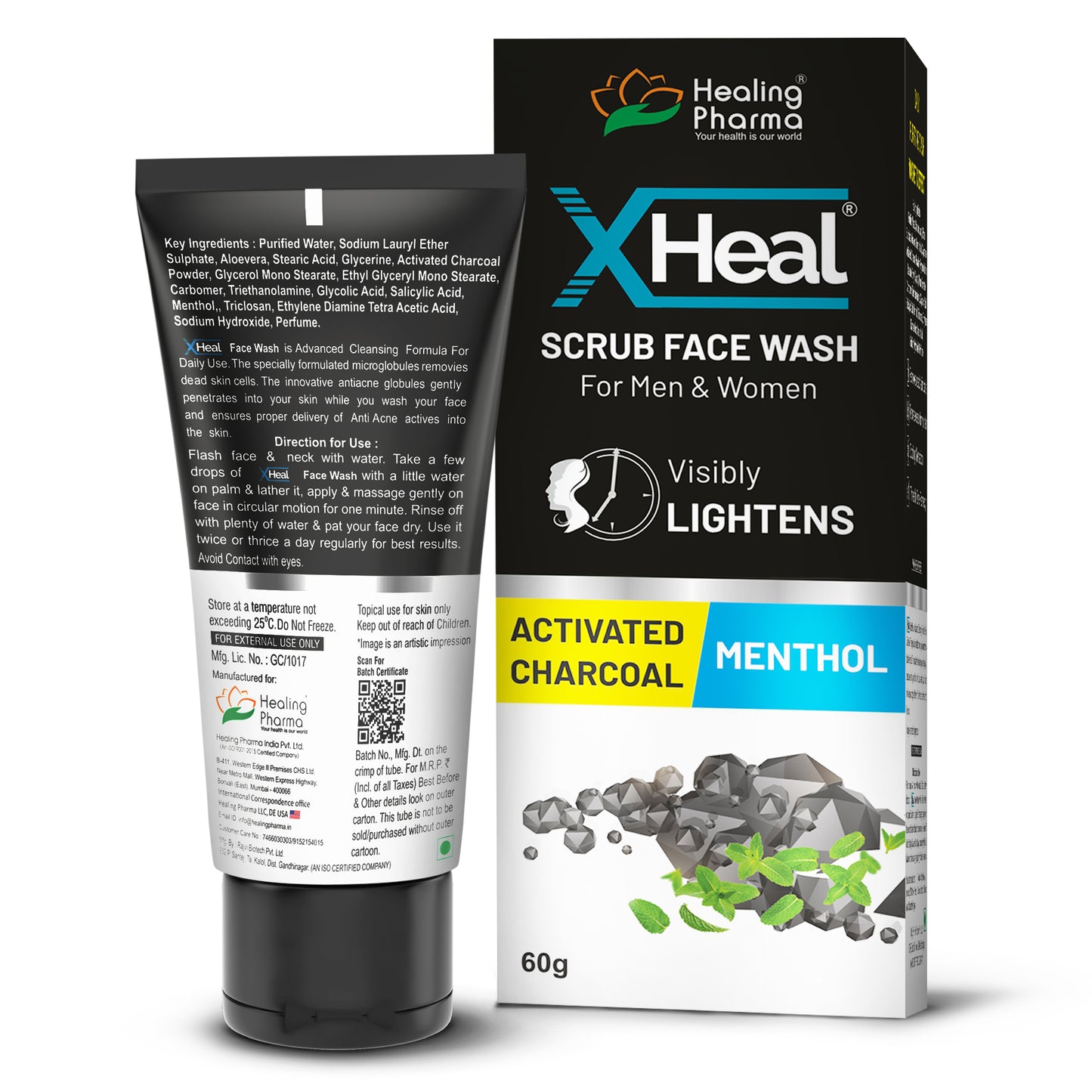 Activated Charcoal Scrub Face Wash