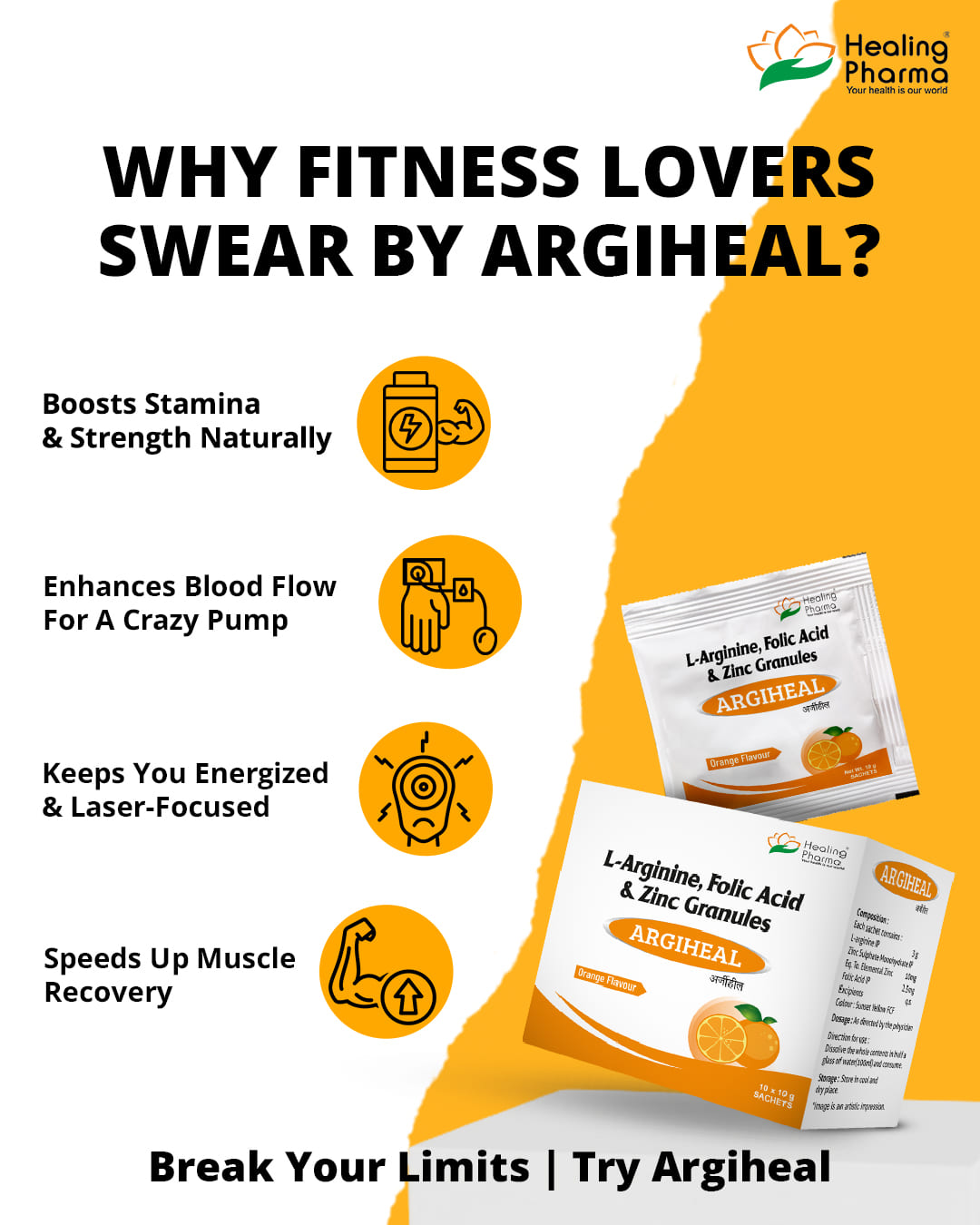 Benefits of l-arginine sachet