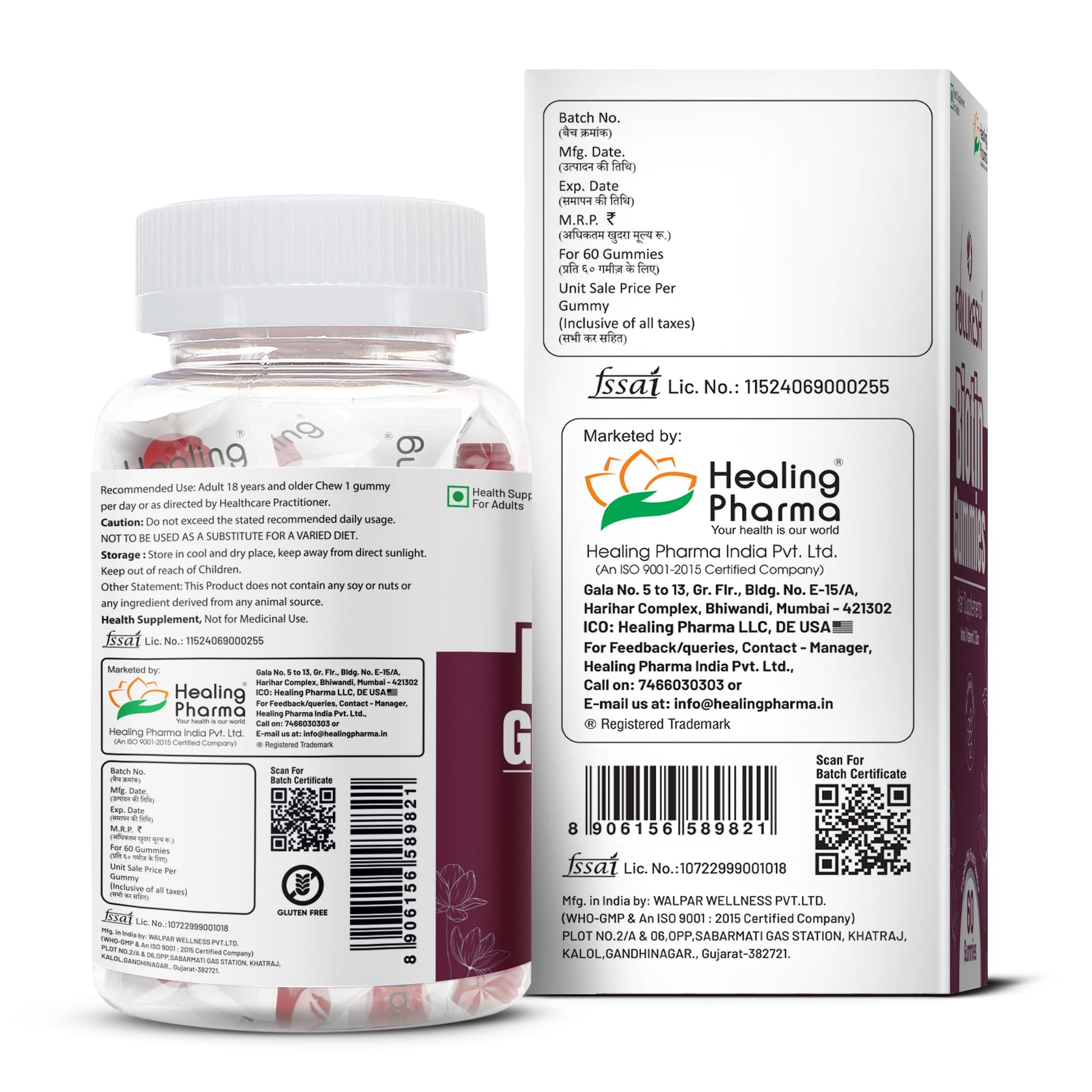 Follikesh Biotin Gummies for Hair Growth