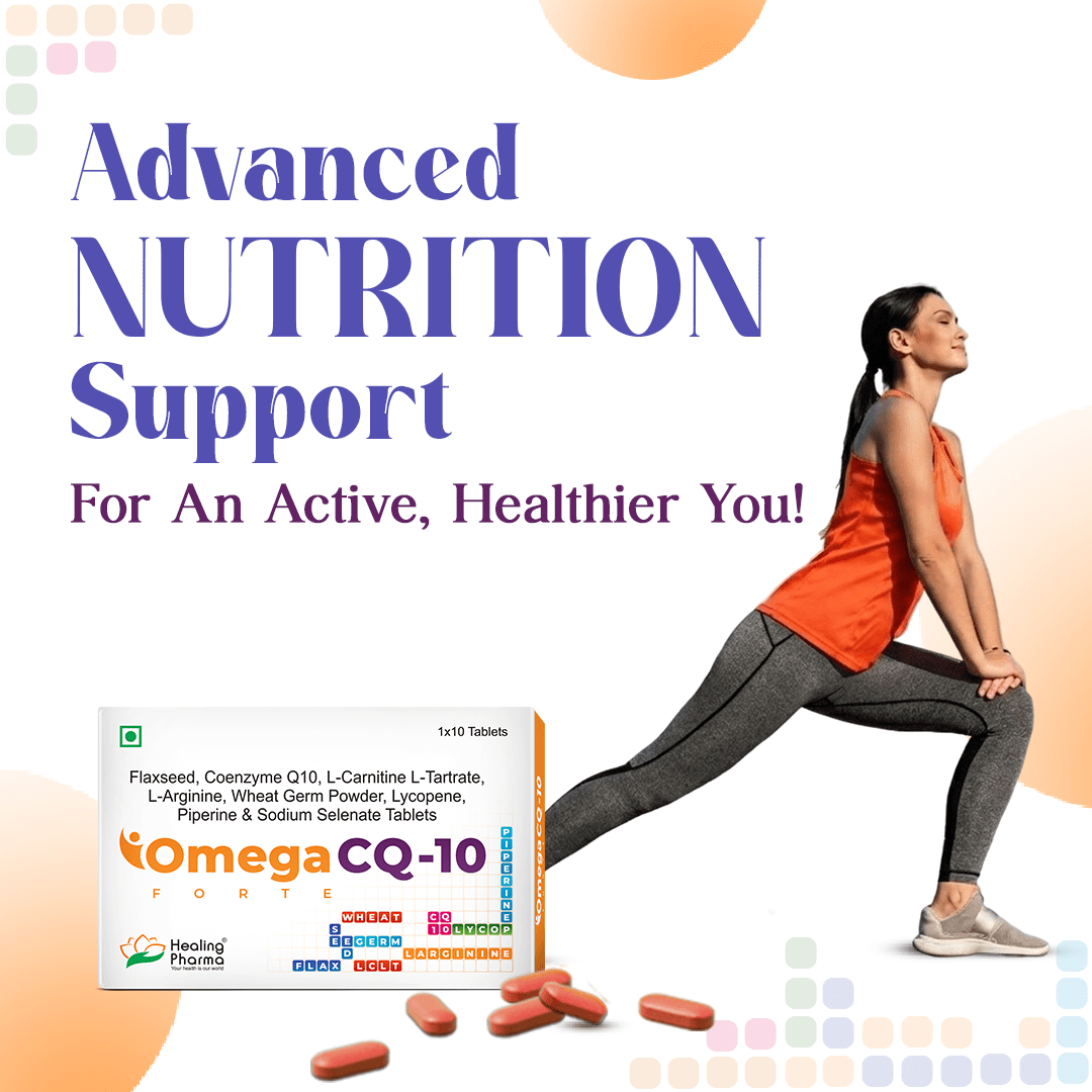 Omega CQ - 10 Forte Tablet – Heart Health, Energy & Antioxidant Support Formula (10 Tab)