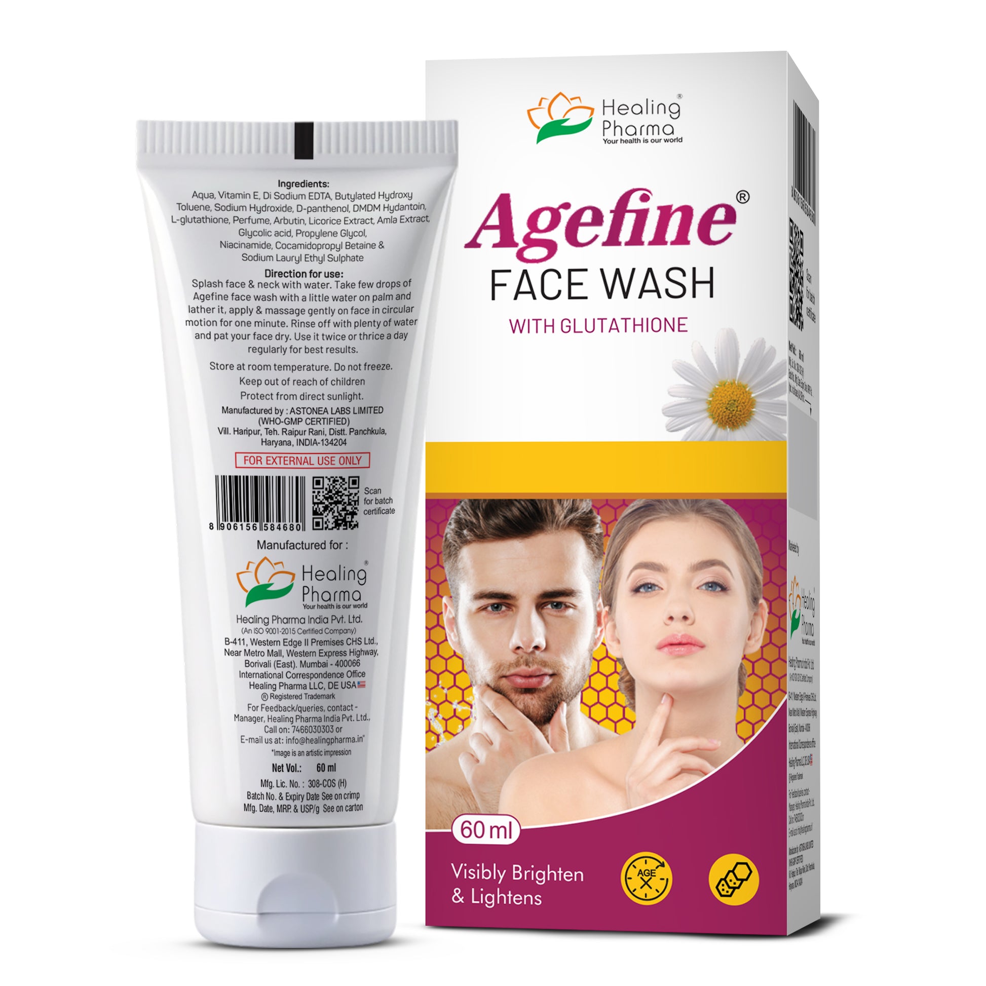 l-glutathione face wash Agefine Skin Whitening Facewash with – Healing Pharma and Centella Asiatica to Platinum Skincare Gluta Glo codeage Tubs:6 Tubs