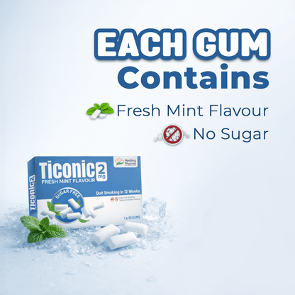 Ticonic – Nicotine Polacrilex Chewing Gums - Pack of 3
