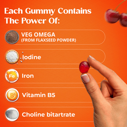 Daily omega gummies for brain and heart