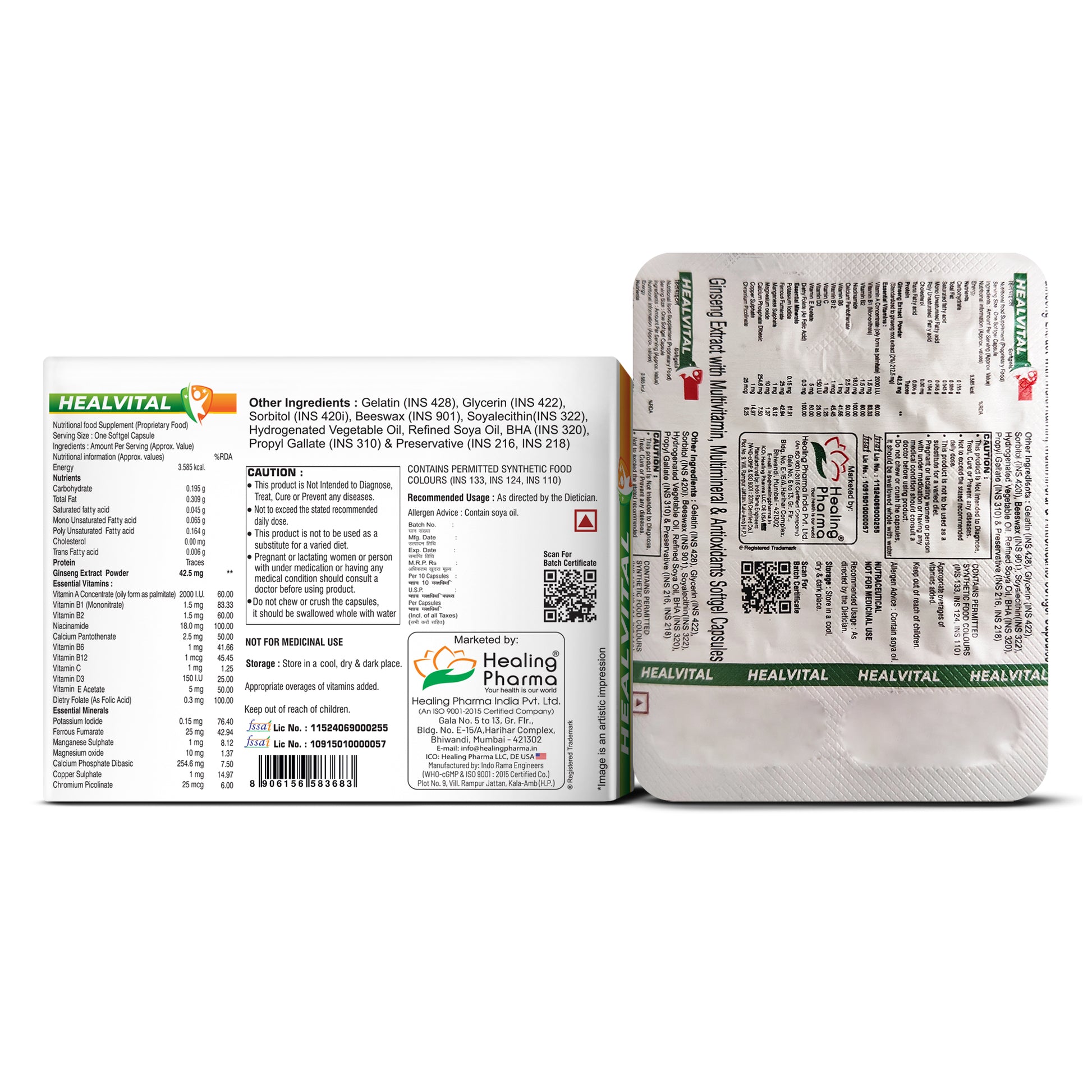 Ginseng multivitamin capsule India