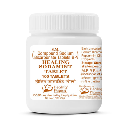 Healing Sodamint Tablet 100 Tab (Pack of 3) – Fast relief from acidity, gas & indigestion