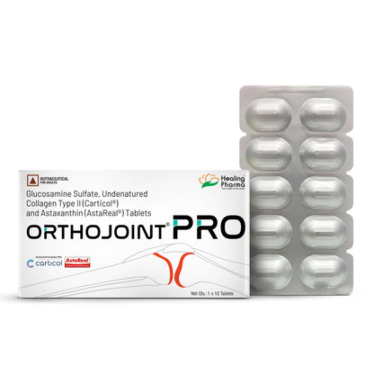 Orthojoint Pro – Advanced Joint Health Tablets (Glucosamine Sulfate 1500 mg, Collagen II, Astaxanthin)