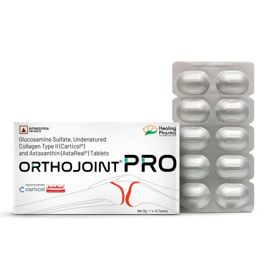 Orthojoint Pro – Advanced Joint Health Tablets (Glucosamine Sulfate 1500 mg, Collagen II, Astaxanthin)