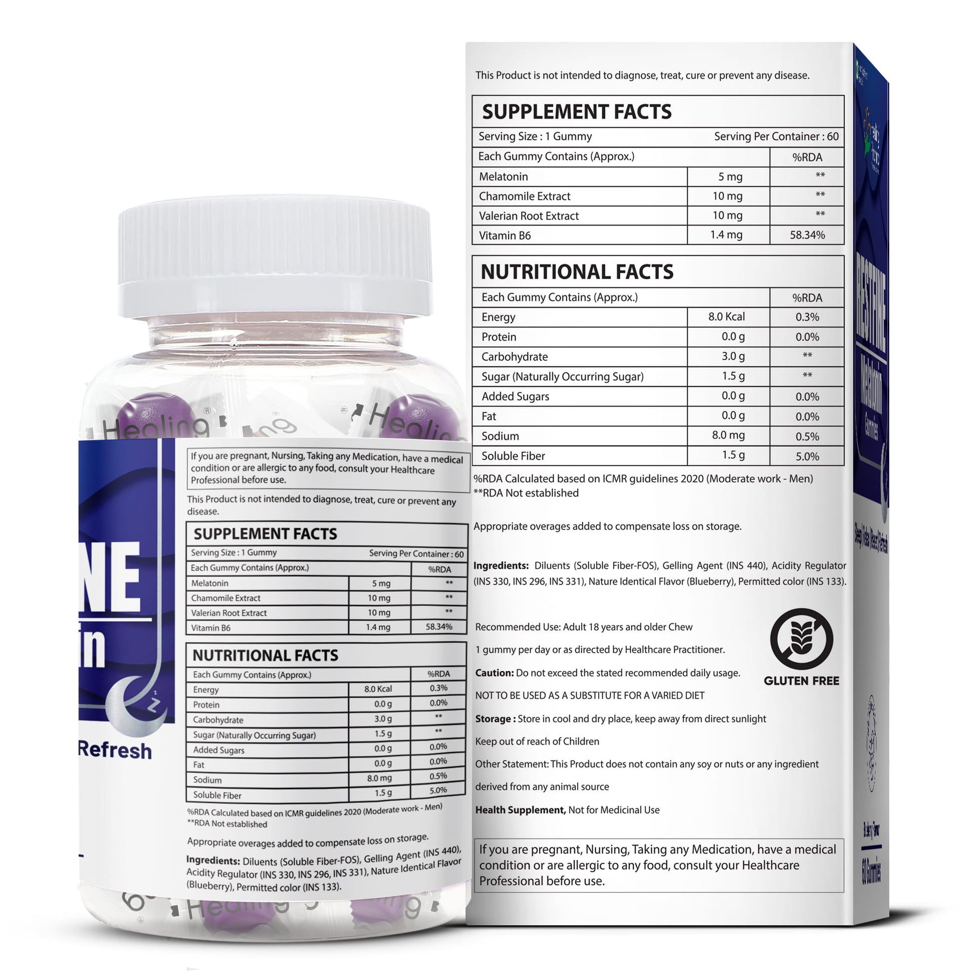 Melatonin gummies for adults