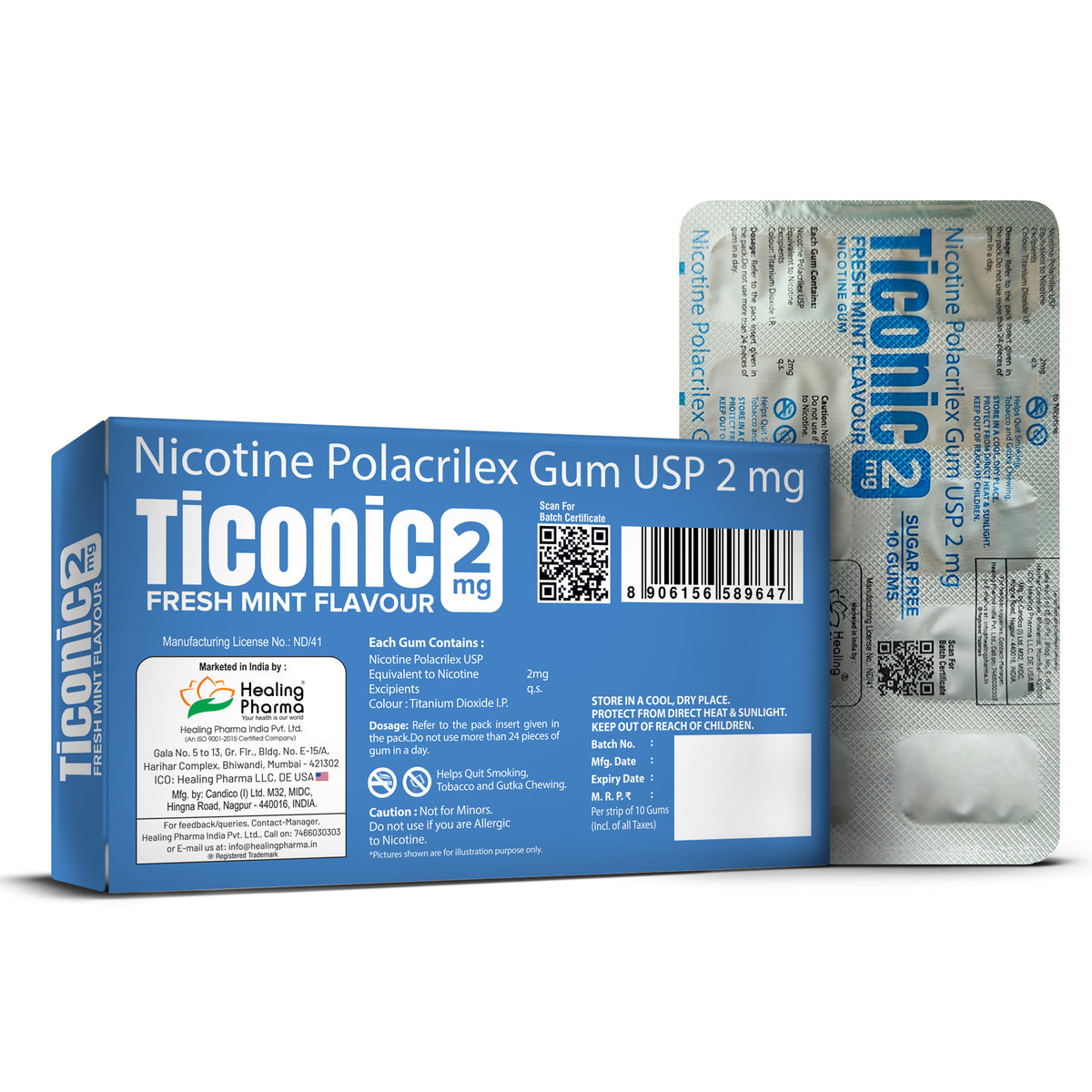 Nicotine Polacrilex Chewing Gums 2mg