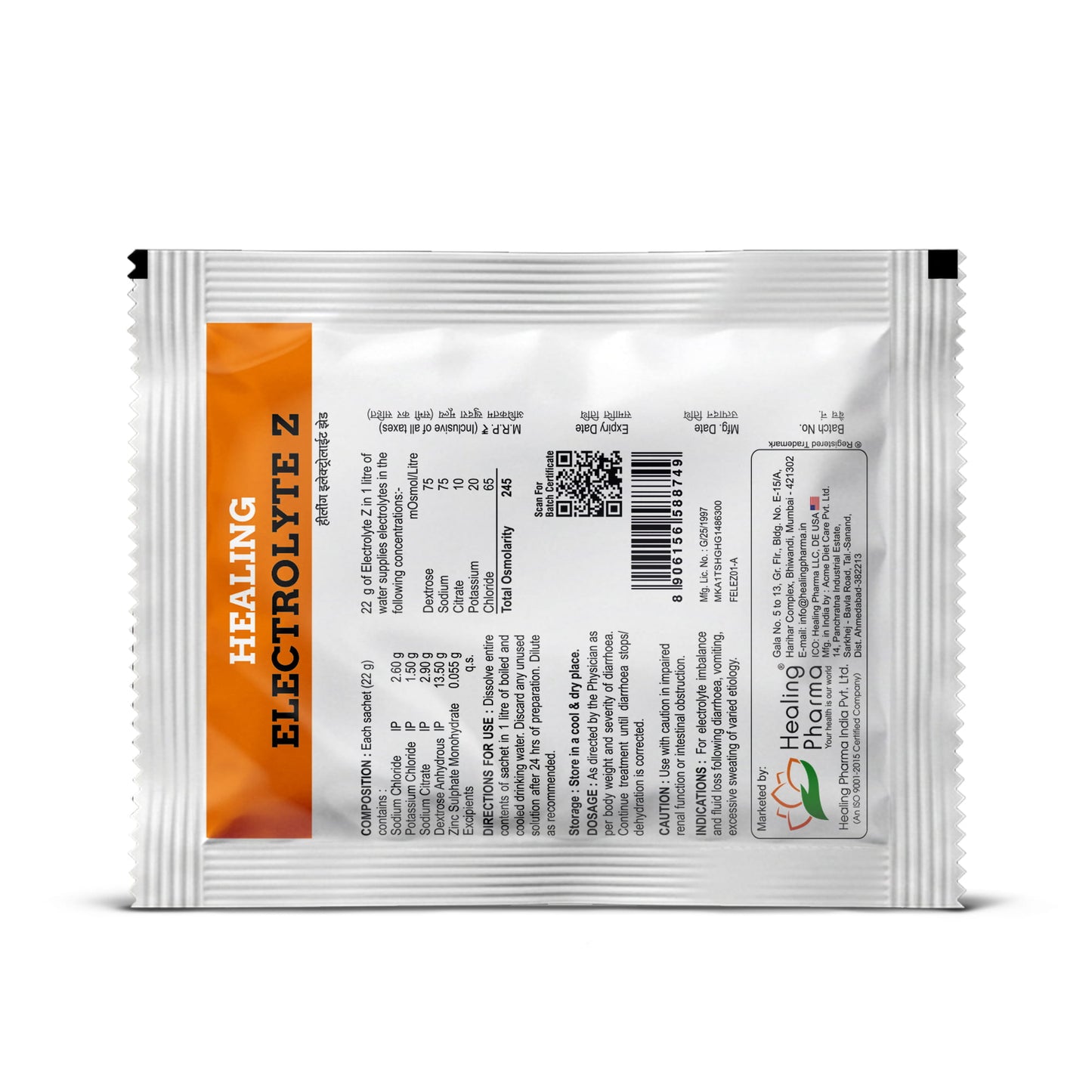 Oral Rehydration Salt with Zinc