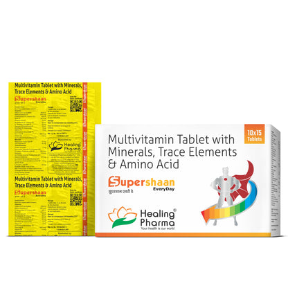 Supershaan EveryDay composition label vitamins minerals trace elements