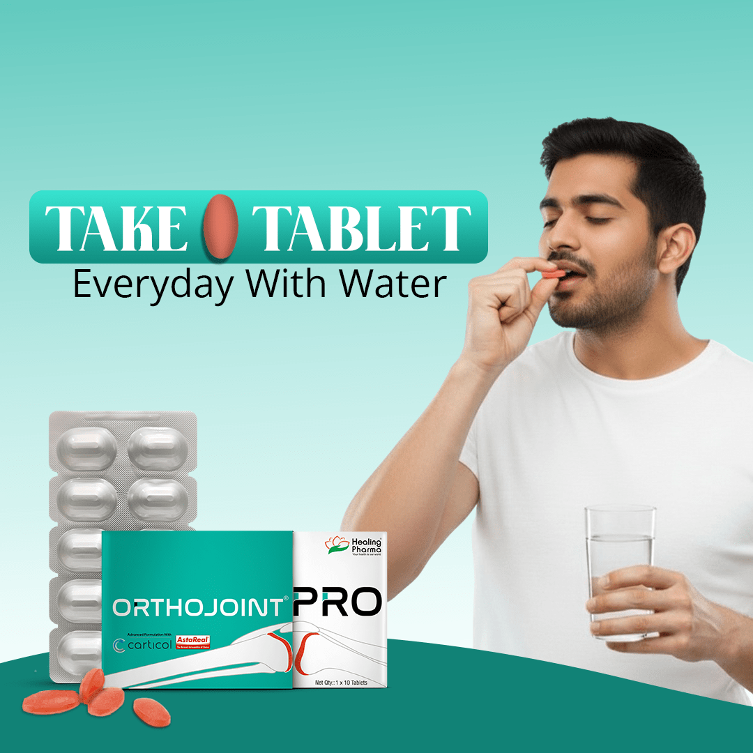 Orthojoint Pro – Advanced Joint Health Tablets (Glucosamine Sulfate 1500 mg, Collagen II, Astaxanthin)