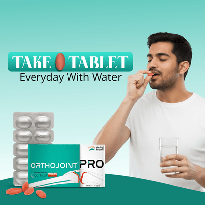 Orthojoint Pro – Advanced Joint Health Tablets (Glucosamine Sulfate 1500 mg, Collagen II, Astaxanthin)