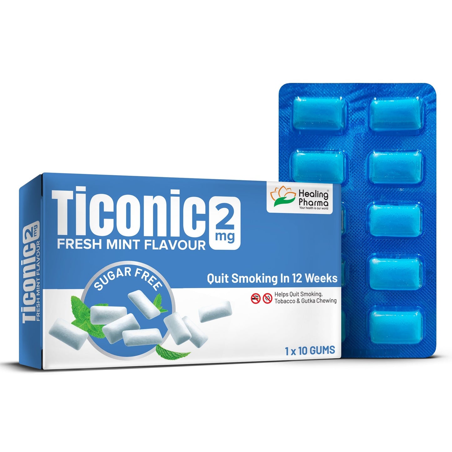Ticonic – Nicotine Polacrilex Chewing Gums (2 mg & 4 mg) - 30 Gum