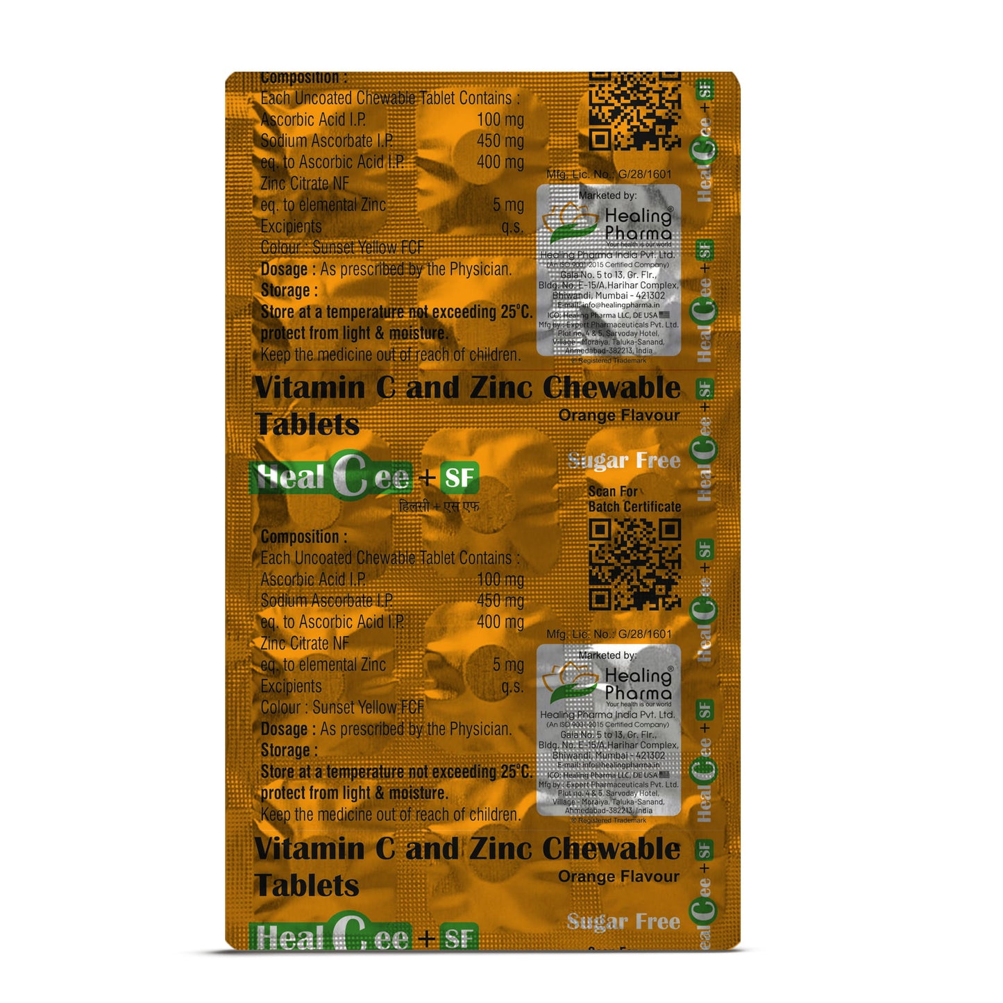 Vitamin C Chewable Tablets Orange Flavour