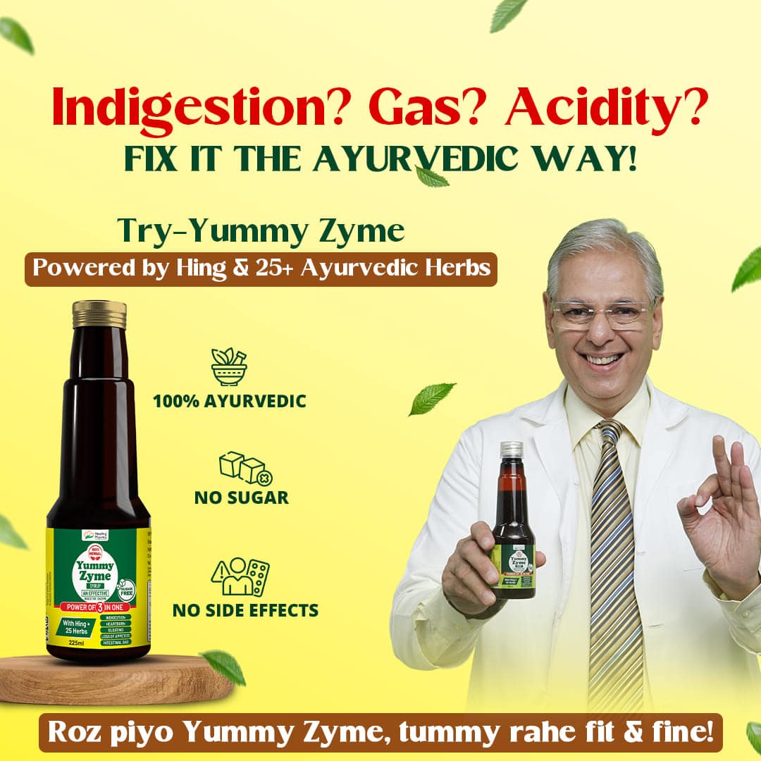 Healing Pharma - Yummy Zyme Digestive Enzyme Syrup (Sugar Free)