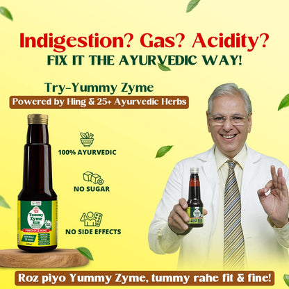Healing Pharma - Yummy Zyme Digestive Enzyme Syrup (Sugar Free)