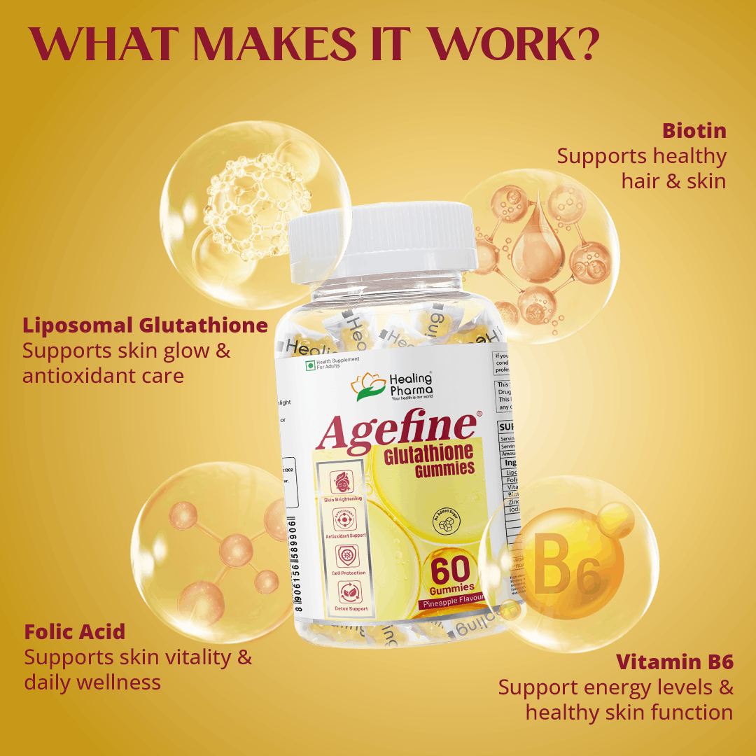 Glutathione Gummies for Skin Brightening & Glow | Healing Pharma
