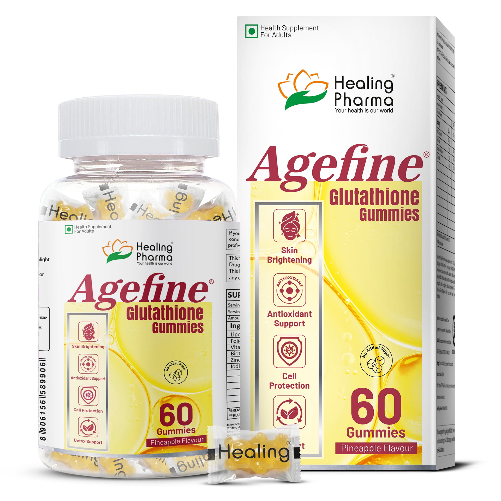 glutathione skin lightening gummies Agefine for Brightening & Glow supplement Copper Peptide GHK-Cu Blue Strengths:10 MG