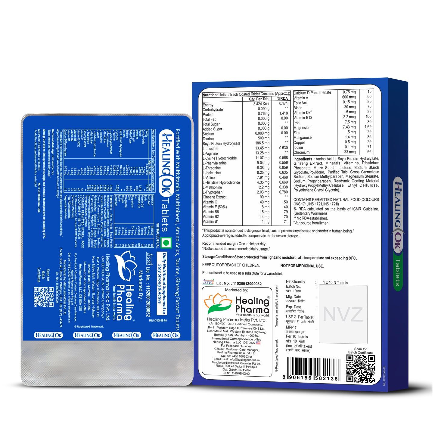 healing ok multivitamin supplements