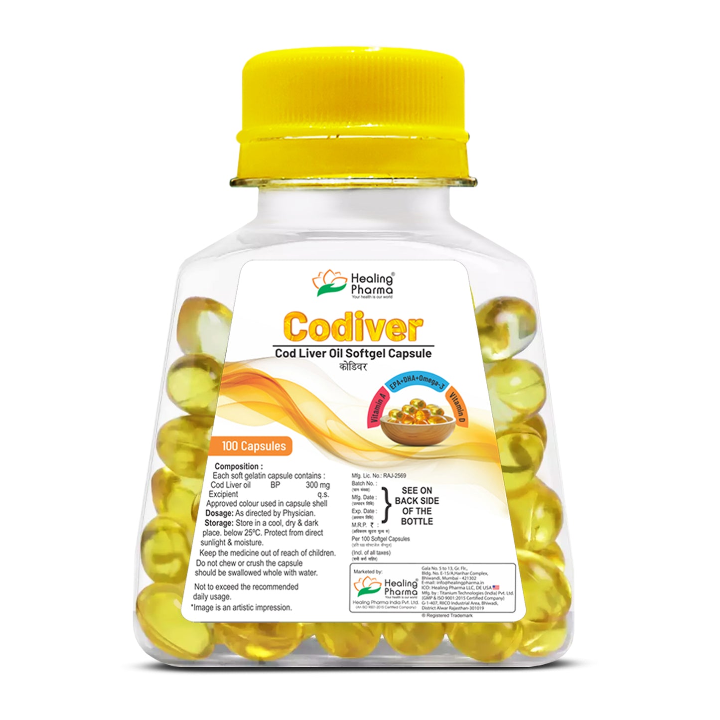 Natural Omega-3 supplement with Vitamin A & D for immunity