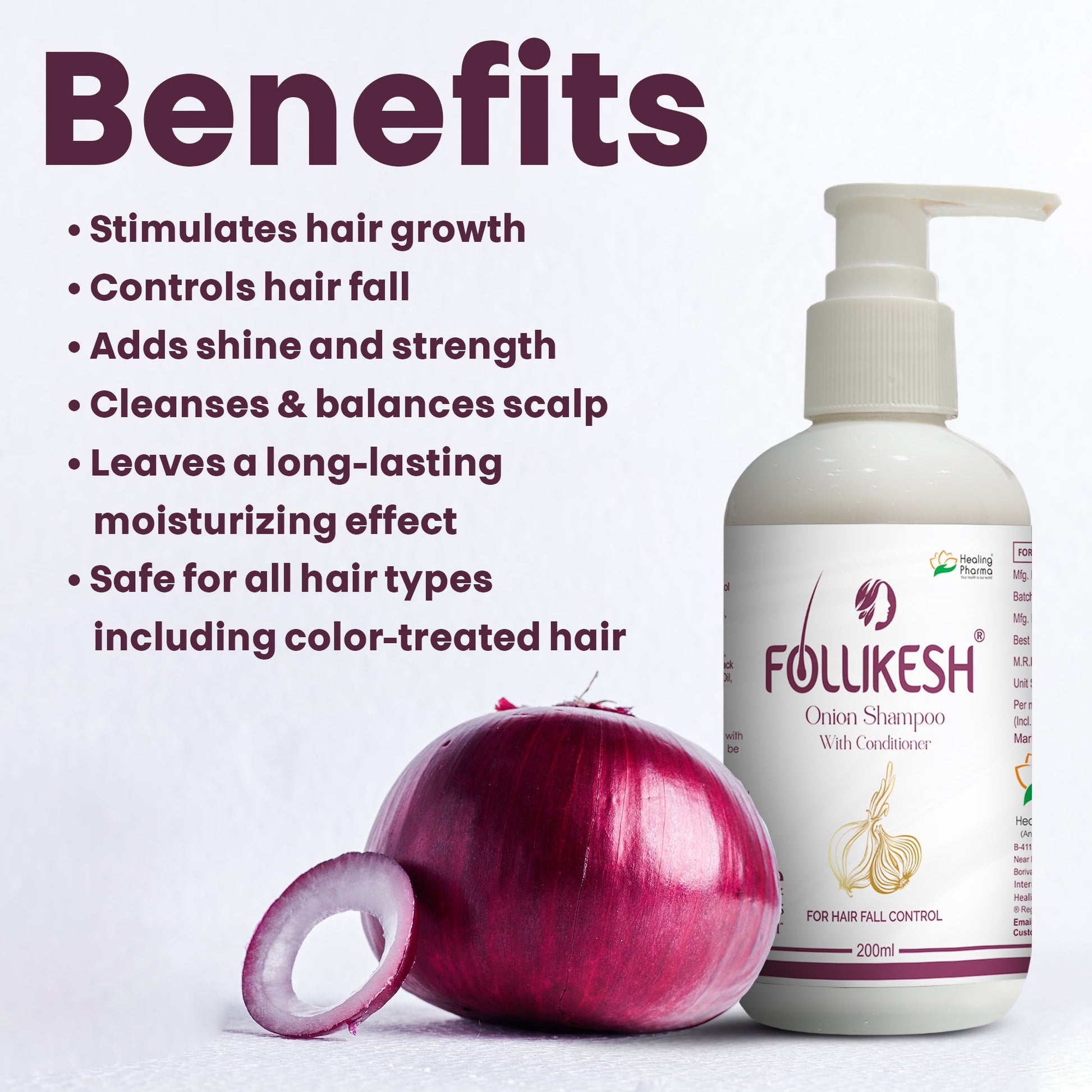 onion hair shampoo benefits