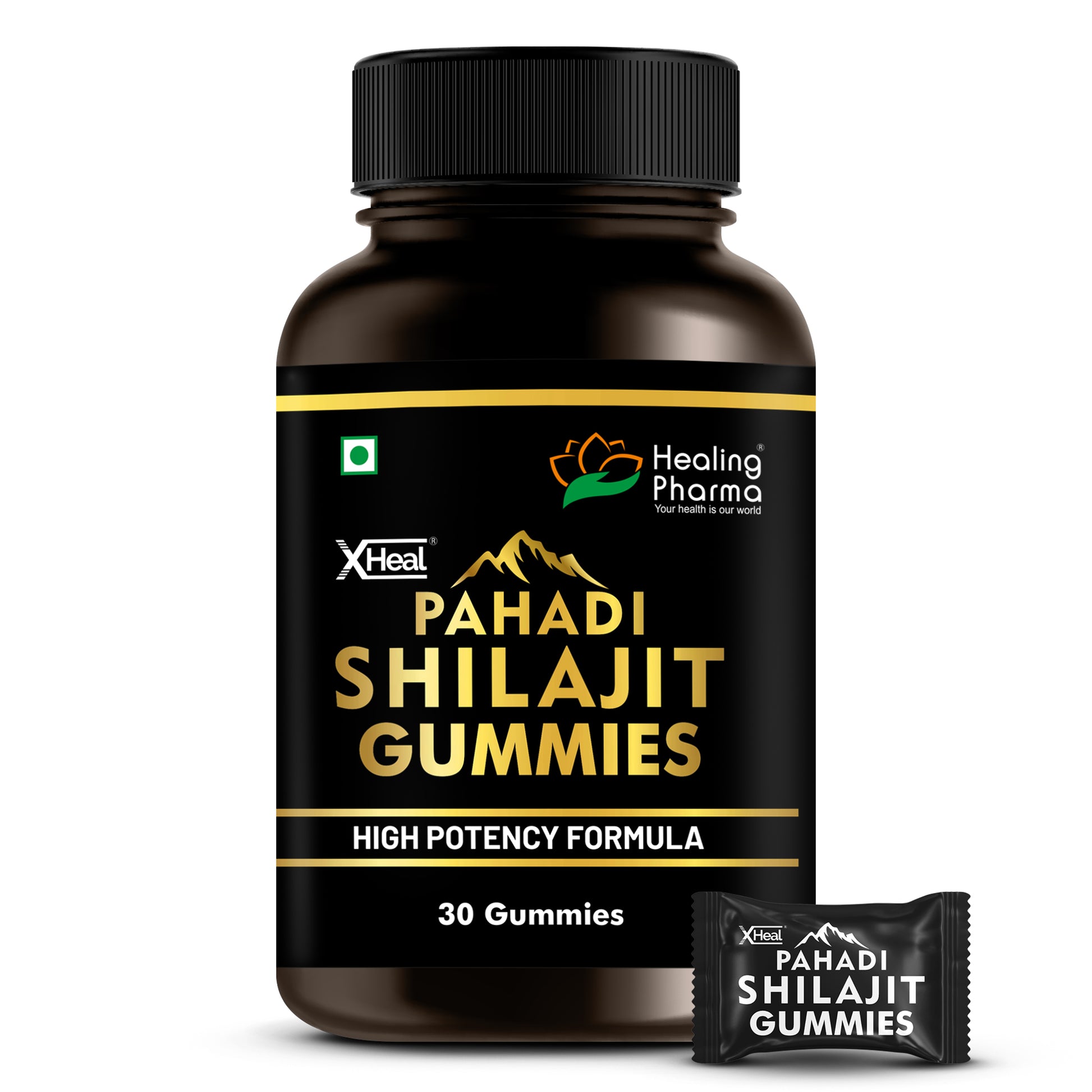 XHeal Pahadi Shilajit Gummies – Pure Himalayan Energy Boost in Delicious Gummy Form